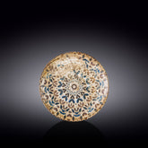 Wilmax Flacher Coupe Teller aus Porzellan, rund, 17 cm, Grafikdekor, WL-671901/A